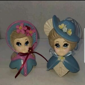 Victorian Style Ceramic Figurines (Set of 2)